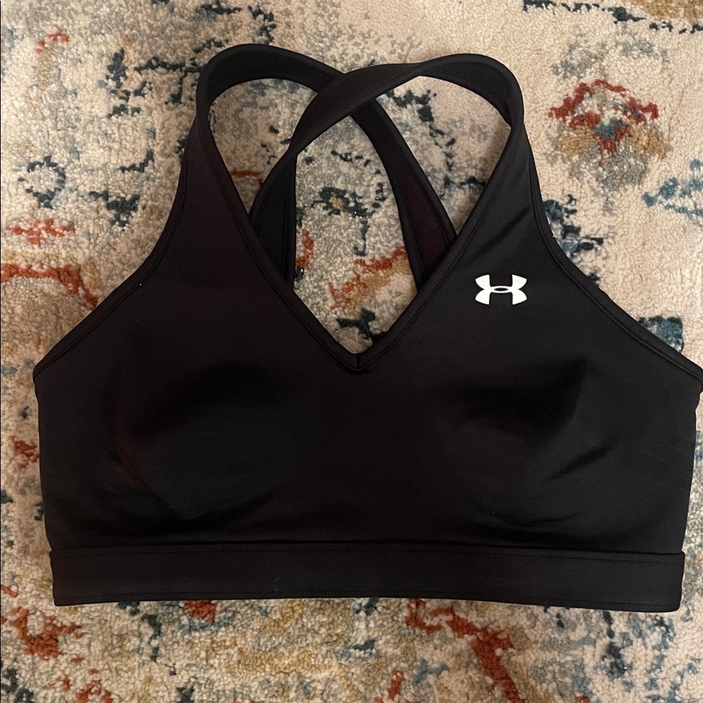 Under Armour Black Cross-Back Bra